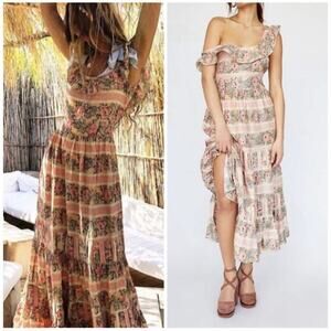 LoveShackFancy Joanne Floral Maxi Dress